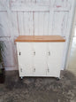 White 6 Door Locker Rimu top