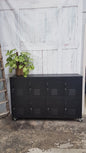 Black 8 Door Sideboard Locker -  2nds*