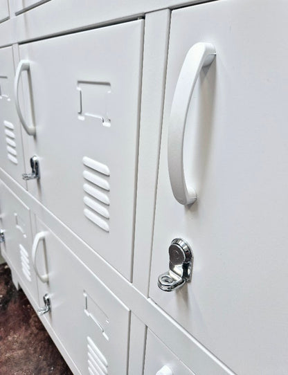 White 2 Door Locker