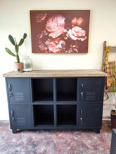 Seconds Black Sideboard Locker with Pallet top