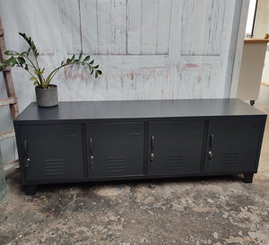 Seconds Black 4 Door Entertainment console