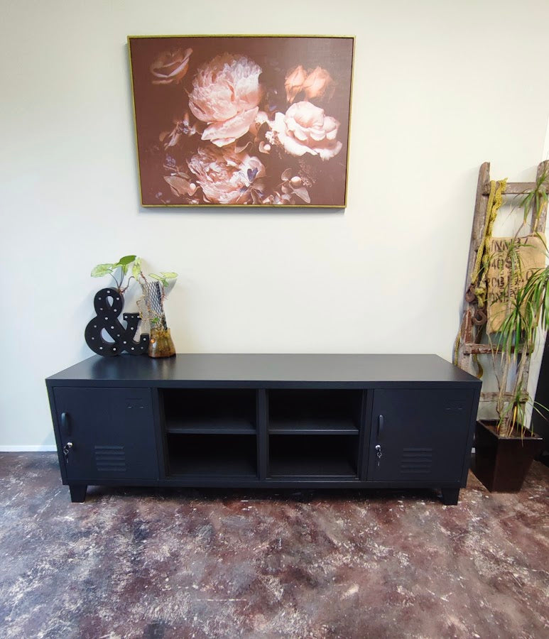 Black 4 Door Entertainment console