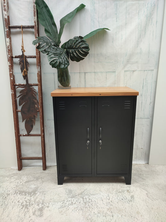 Black Double Side Cabinet- Rimu