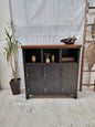 Black 9 Door Locker with Dark Rimu top