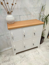 White 6 Door Locker Rimu top