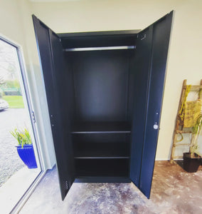 Seconds Black 2 Door Cupboard