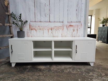 White 4 Door Entertainment console