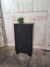 Left open Satin Black Mini Locker