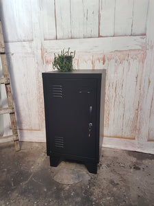 Left open Satin Black Mini Locker