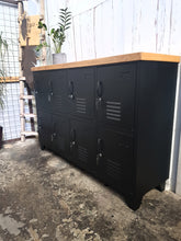 Black Sideboard Locker - Rimu Top