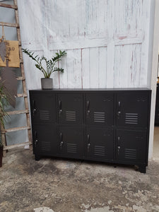 Black 8 Door Sideboard Locker