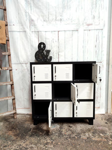 Black & White 9 Door Locker