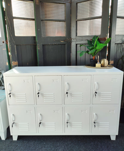 *seconds* White 8 Door Sideboard Locker